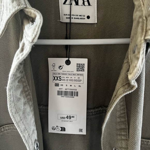 Zara denim shacket - Picture 2 of 4